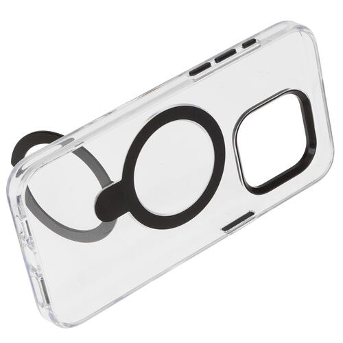 Купить Накладка  VLP Ring Case для Apple iPhone 15 Pro Max черный/прозрачный  5426116. Характеристики, отзывы и цены в Донецке