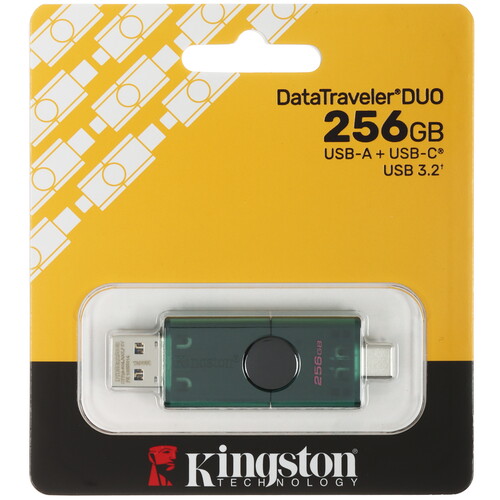 Купить Память USB Flash 256 ГБ Kingston DataTraveler Duo  5641728. Характеристики, отзывы и цены в Донецке