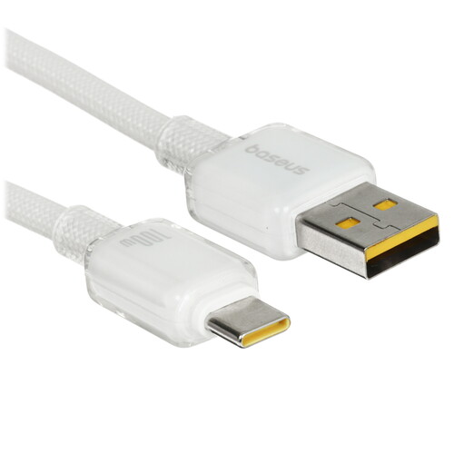 Купить Кабель круглый Baseus USB Type-C - USB 2.0 Type-A белый 2 м  5627633. Характеристики, отзывы и цены в Донецке