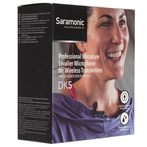 Купить Микрофон Saramonic DK5A черный  9291769. Характеристики, отзывы и цены в Донецке