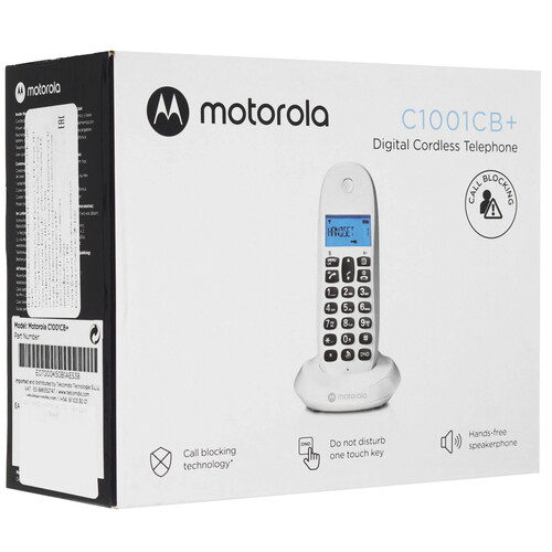 Купить Телефон беспроводной (DECT) Motorola C1001CB+  5470044. Характеристики, отзывы и цены в Донецке