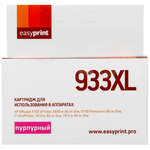 Купить Картридж EasyPrint №933XL M пурпурный  4822573. Характеристики, отзывы и цены в Донецке