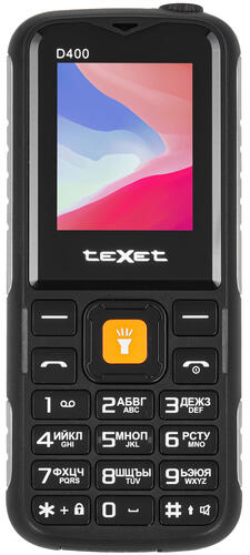 Купить Сотовый телефон teXet TM-D400 черный  9071062. Характеристики, отзывы и цены в Донецке