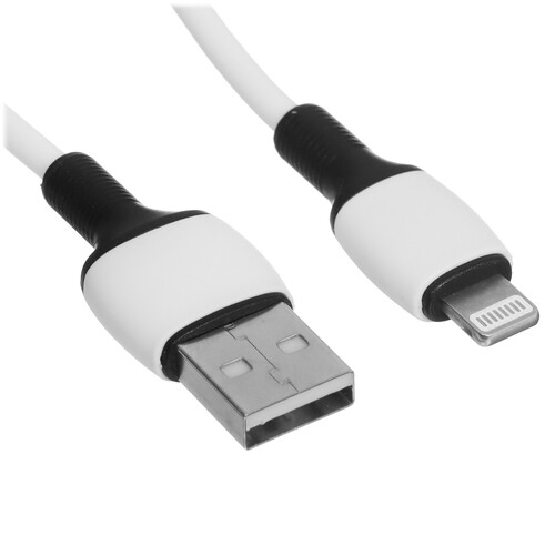 Купить Кабель круглый Borofone Lightning 8-pin - USB 2.0 Type-A белый 1 м  5475106. Характеристики, отзывы и цены в Донецке