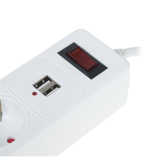 Купить Сетевой фильтр Smartbuy SBSP-18U-W белый  1300681. Характеристики, отзывы и цены в Донецке