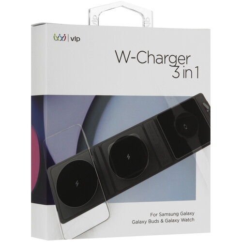 Купить Беспроводное зарядное устройство VLP W-Charger 3 in 1 серый  5466279. Характеристики, отзывы и цены в Донецке