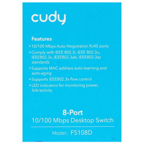 Купить Коммутатор Cudy FS108D  9046061. Характеристики, отзывы и цены в Донецке