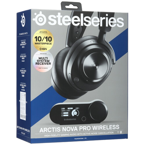Купить Беспроводные/проводные наушники SteelSeries Arctis Nova Pro for PS черный 2022  5494518. Характеристики, отзывы и цены в Донецке
