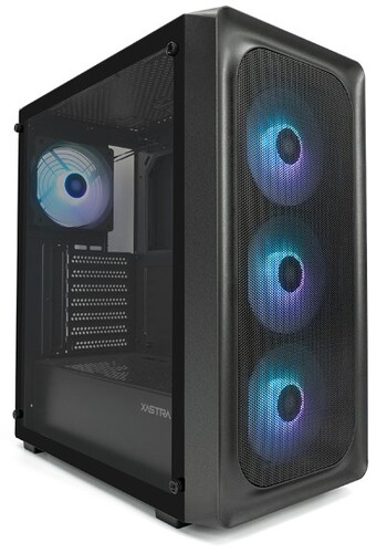 Купить Корпус XASTRA A407 4ARGB [A407-4FC12A] черный  9314180. Характеристики, отзывы и цены в Донецке