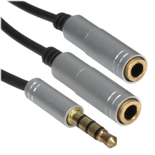 Купить Кабель   Pero jack 3.5 мм - jack 3.5 мм х2 шт. серебристый  5474201. Характеристики, отзывы и цены в Донецке