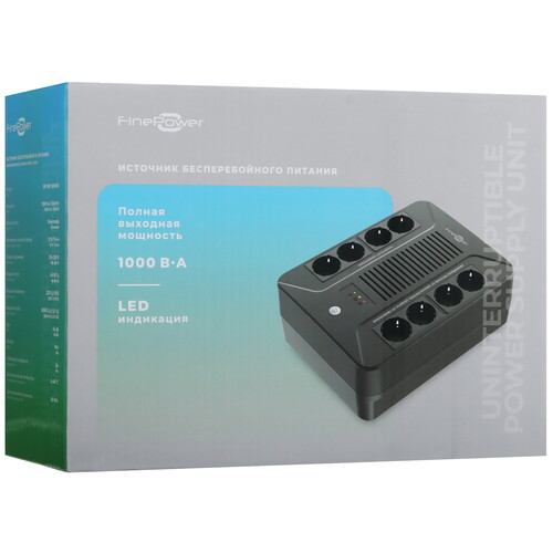 Купить ИБП FinePower BR PRO 1000VA  5494292. Характеристики, отзывы и цены в Донецке
