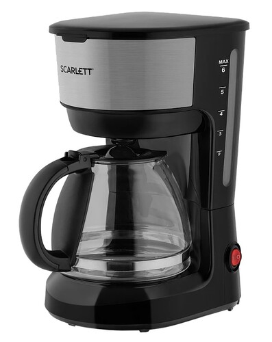 Купить Кофеварка капельная Scarlett SC-CM33012 черный  9036450. Характеристики, отзывы и цены в Донецке