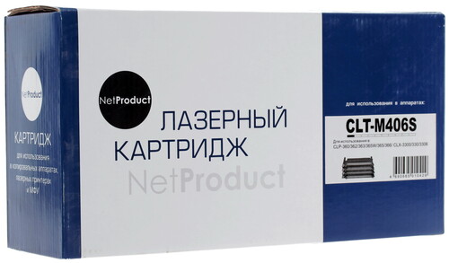 Купить Картридж лазерный NetProduct CLT-M406S пурпурный  1049061. Характеристики, отзывы и цены в Донецке