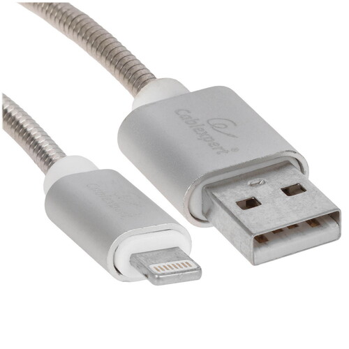 Купить Кабель круглый Cablexpert Lightning 8-pin - USB 2.0 Type-A серебристый 0.5 м  5314571. Характеристики, отзывы и цены в Донецке