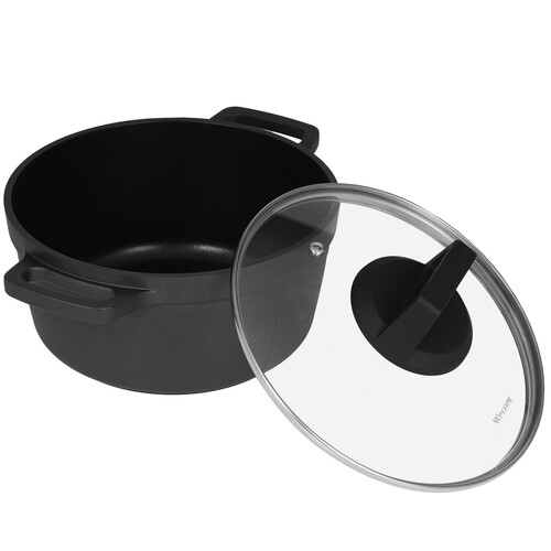 Купить Кастрюля Werner Nero 52086 2.5 л 20 см черный  9223362. Характеристики, отзывы и цены в Донецке