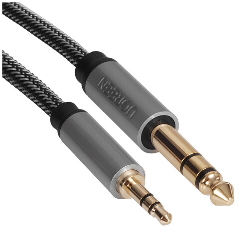 Купить Кабель   Ugreen jack 3.5 мм - jack 6.3 мм серый  5492387. Характеристики, отзывы и цены в Донецке