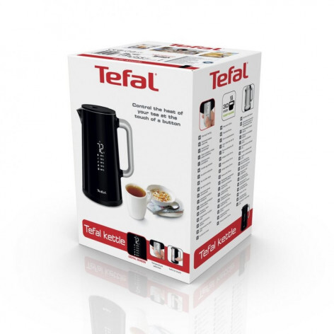 Купить Электрочайник Tefal KO851830 черный  5323284. Характеристики, отзывы и цены в Донецке
