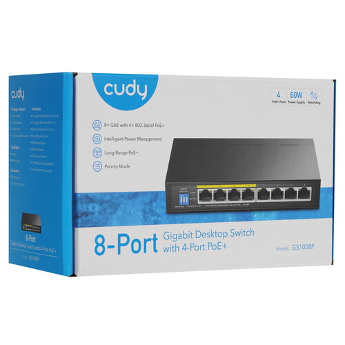 Купить Коммутатор Cudy GS1008P  5639877. Характеристики, отзывы и цены в Донецке