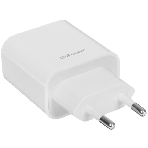 Купить Сетевое зарядное устройство GoPower GPQC07 белый  5479651. Характеристики, отзывы и цены в Донецке