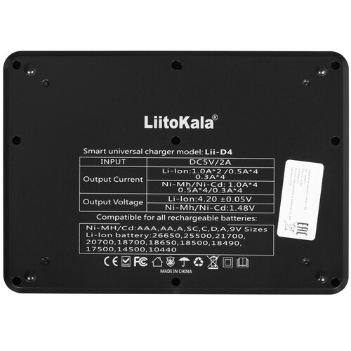 Купить Зарядное устройство LiitoKala Lii-D4  9212379. Характеристики, отзывы и цены в Донецке