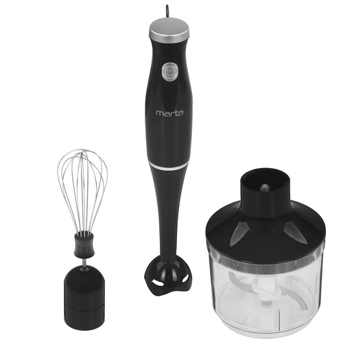 Купить Блендер погружной MARTA MT-1570 черный  9052439. Характеристики, отзывы и цены в Донецке