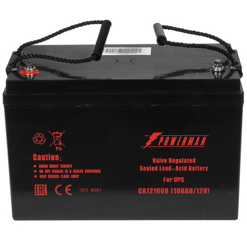 Купить Аккумуляторная батарея для ИБП POWERMAN 12V/100AH  1163345. Характеристики, отзывы и цены в Донецке