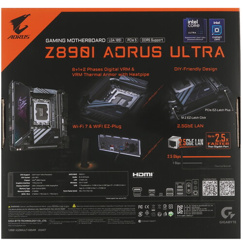 Купить Материнская плата GIGABYTE Z890I AORUS ULTRA  5492127. Характеристики, отзывы и цены в Донецке