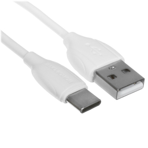 Купить Кабель Borofone USB Type-C - USB Type-A белый  5474978. Характеристики, отзывы и цены в Донецке