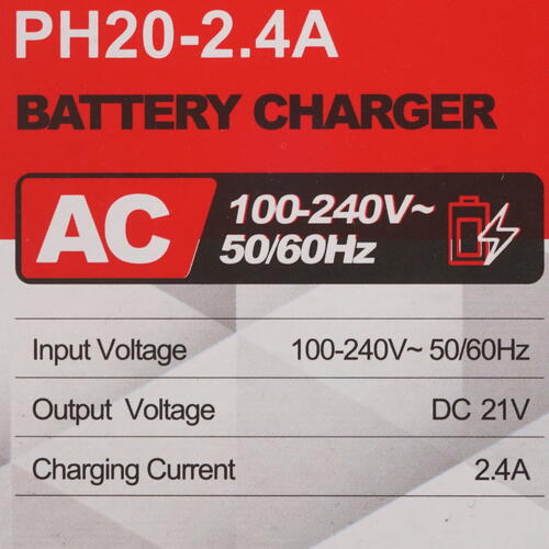 Купить Зарядное устройство P.I.T. PH20-2.4A OnePower 20V  9923194. Характеристики, отзывы и цены в Донецке