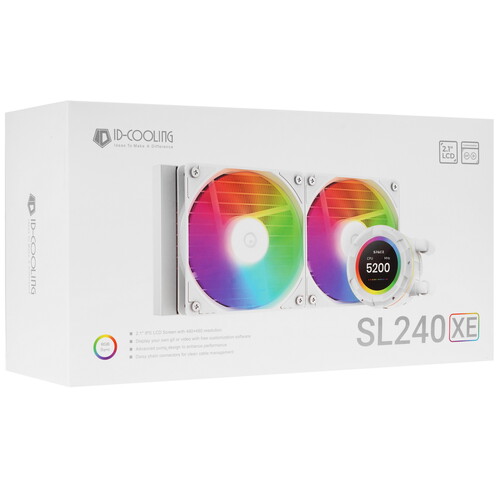 Купить Система охлаждения ID-COOLING SL240 XE  белая  5447543. Характеристики, отзывы и цены в Донецке