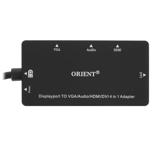 Купить Переходник однонаправленный Orient mini DisplayPort - HDMI+VGA+DVI-I+Jack 3.5, 0.2 м  5415949. Характеристики, отзывы и цены в Донецке