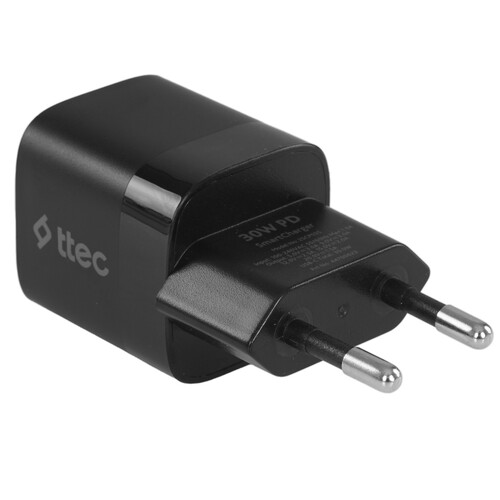 Купить Сетевое зарядное устройство TTEC SmartCharger 30W PD черный  9202670. Характеристики, отзывы и цены в Донецке