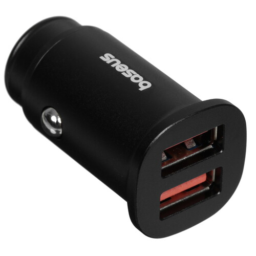 Купить Автомобильное ЗУ Baseus Square Metal 30W черный  5474901. Характеристики, отзывы и цены в Донецке