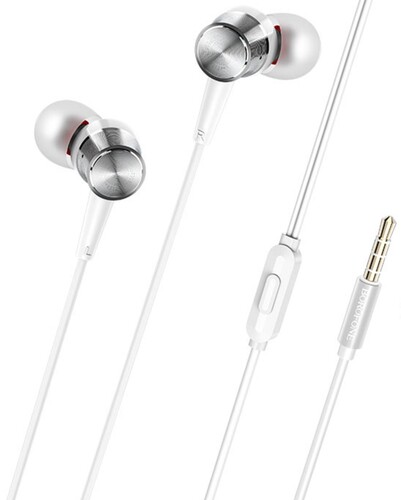 Купить Проводные наушники Borofone BM52 Revering серебристый 2025  9237776. Характеристики, отзывы и цены в Донецке