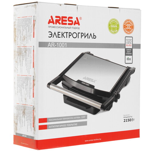 Купить Гриль Aresa AR-1001 серебристый  5301472. Характеристики, отзывы и цены в Донецке