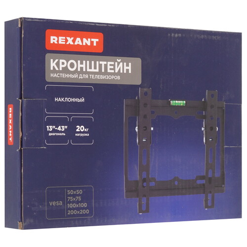 Купить Кронштейн для ТВ Rexant 38-0320 черный  9313534. Характеристики, отзывы и цены в Донецке