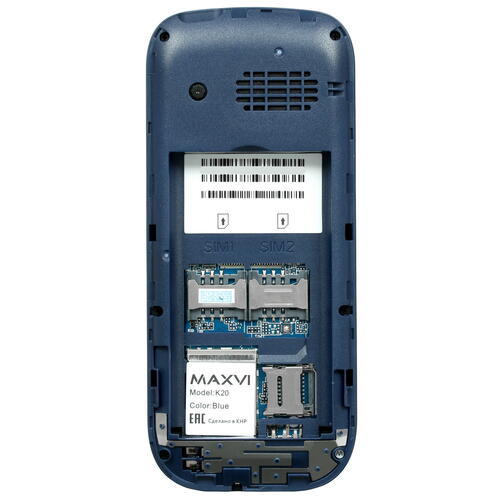Купить Сотовый телефон Maxvi K20 синий  5005171. Характеристики, отзывы и цены в Донецке