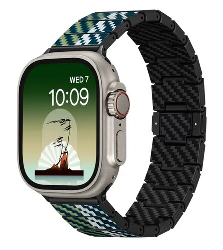 Купить Ремешок Pitaka для Apple Watch 38/ 40/ 41/ 42/ 44/ 45/ 49mm зеленый  5480678. Характеристики, отзывы и цены в Донецке