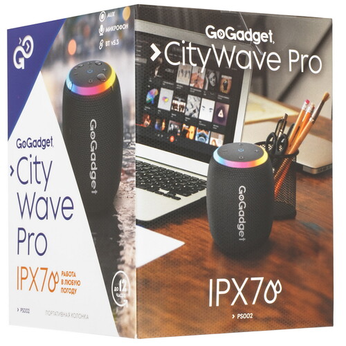 Купить Портативная колонка GoGadget CityWave Pro, черный  9206810. Характеристики, отзывы и цены в Донецке