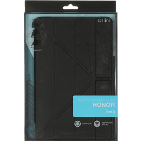 Купить Чехол-книжка Aceline Origami для HONOR Pad 8 черный  5410370. Характеристики, отзывы и цены в Донецке