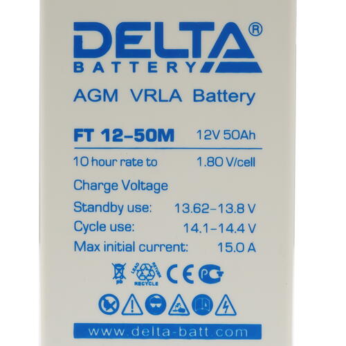 Купить Аккумуляторная батарея для ИБП Delta FT 12-50 M  5441574. Характеристики, отзывы и цены в Донецке