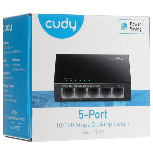 Купить Коммутатор Cudy FS105  9203630. Характеристики, отзывы и цены в Донецке