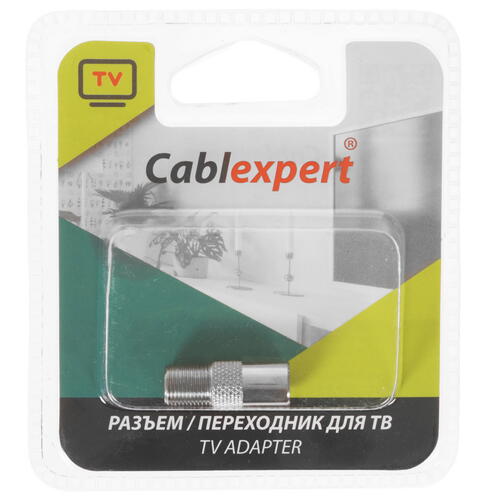 Купить Антенный переходник Cablexpert TV - F  5452586. Характеристики, отзывы и цены в Донецке