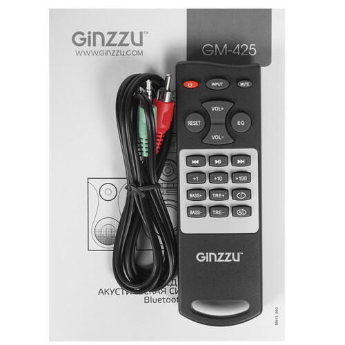 Купить Колонки Ginzzu GM-425 черный  1340732. Характеристики, отзывы и цены в Донецке