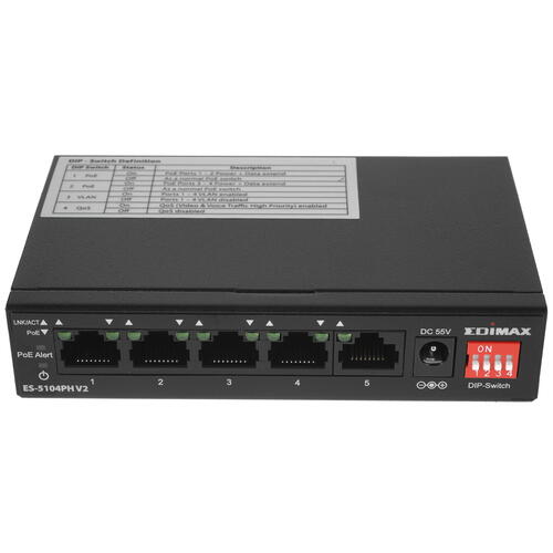 Купить Коммутатор Edimax ES-5104PH V2  5049918. Характеристики, отзывы и цены в Донецке