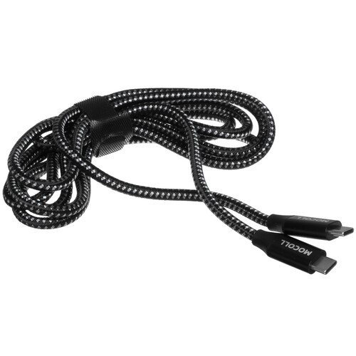 Купить Кабель круглый MOCOLL USB Type-C - USB Type-C черный 2 м  5470433. Характеристики, отзывы и цены в Донецке
