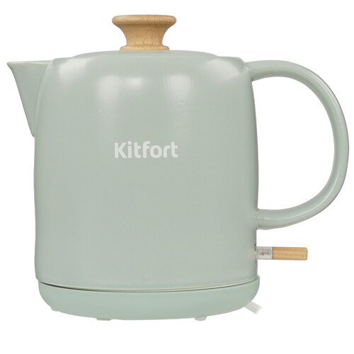 Купить Электрочайник Kitfort KT-8746 зеленый  9290313. Характеристики, отзывы и цены в Донецке