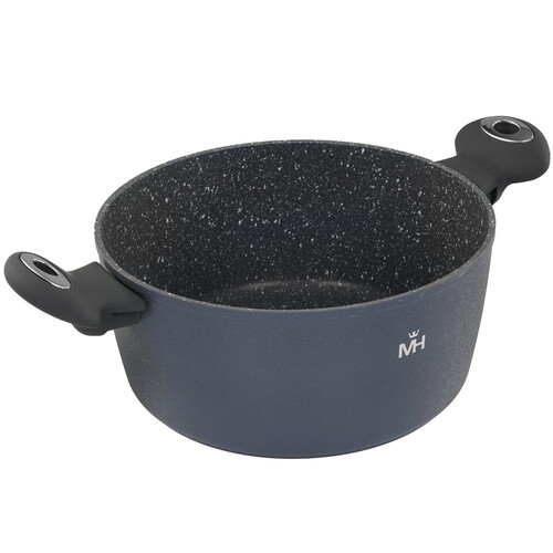 Купить Кастрюля MercuryHaus Granite MC - 1729 4 л 24 см черный  9150955. Характеристики, отзывы и цены в Донецке