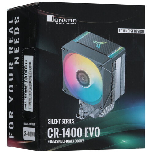 Купить Кулер для процессора JONSBO CR-1400 EVO ARGB White  5615806. Характеристики, отзывы и цены в Донецке