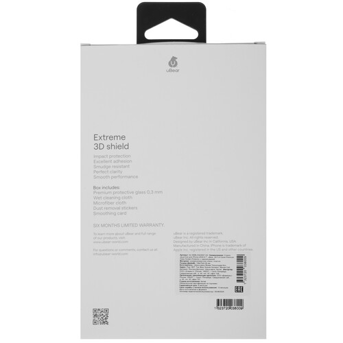 Купить Защитное стекло uBear для экрана Apple iPhone 16 Plus  5474414. Характеристики, отзывы и цены в Донецке